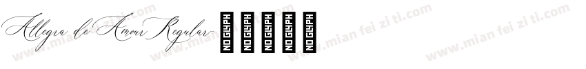 Allegra de Amour Regular字体转换